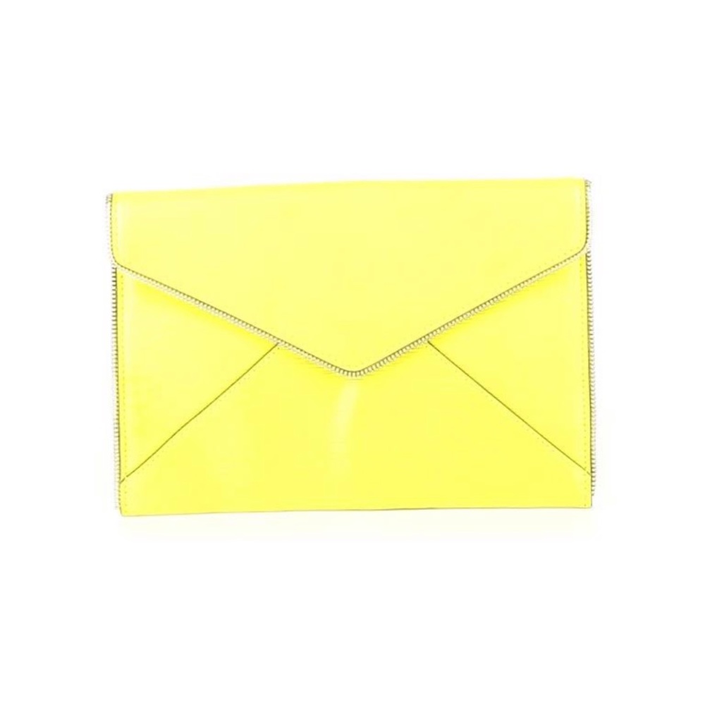 Rebecca Minkoff Leo Clutch Neon Yellow